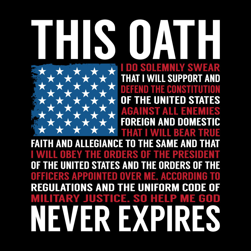 THIS OATH NEVER EXPIRES USA FLAG - USA - 199