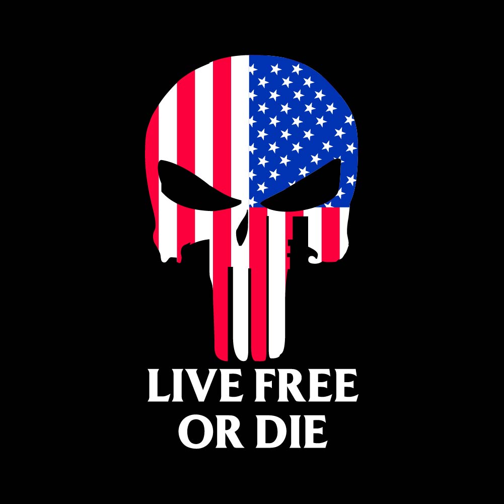 Live Free Or Die - PK - USA - 025 USA FLAG