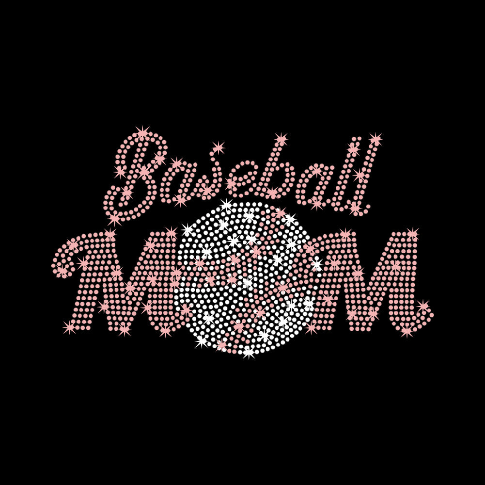 Baseball Mom Pink | Rhinestones - RHN - 031