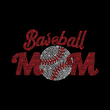 Load image into Gallery viewer, Baseball Mom Red | Rhinestones - RHN - 030
