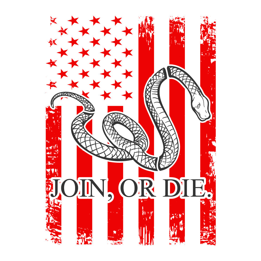 JOIN, OR DIE. - USA - 143 USA FLAG