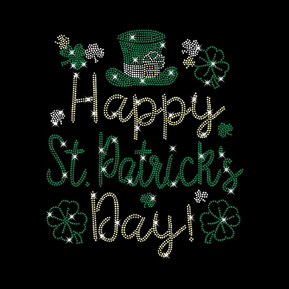 Happy St. Patrick's Day | Rhinestones - RHN - 106