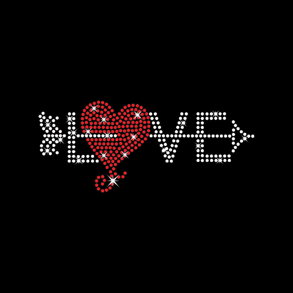 Love Heart | Rhinestones - RHN - 101