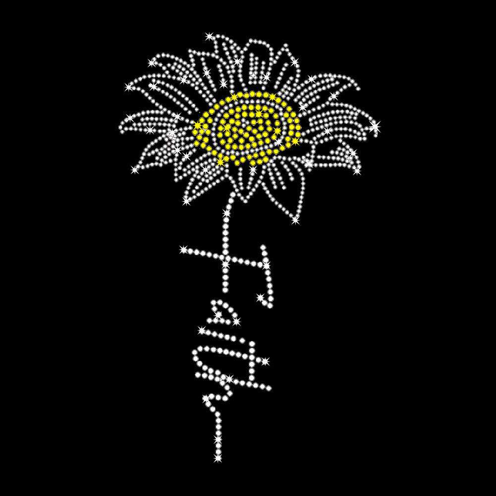 Faith Sunflower | Rhinestones - RHN - 063