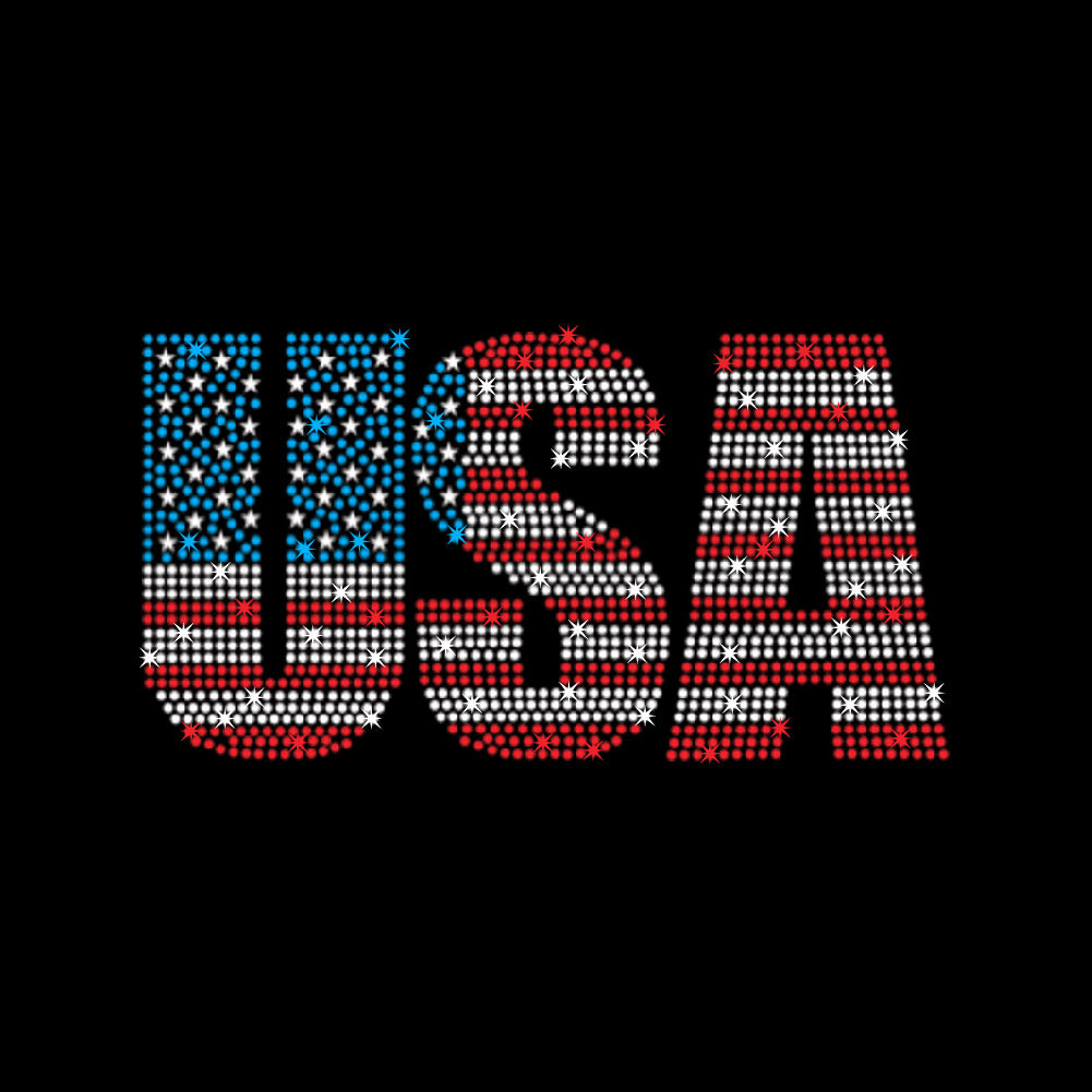 USA Flag | Rhinestones - RHN - 061