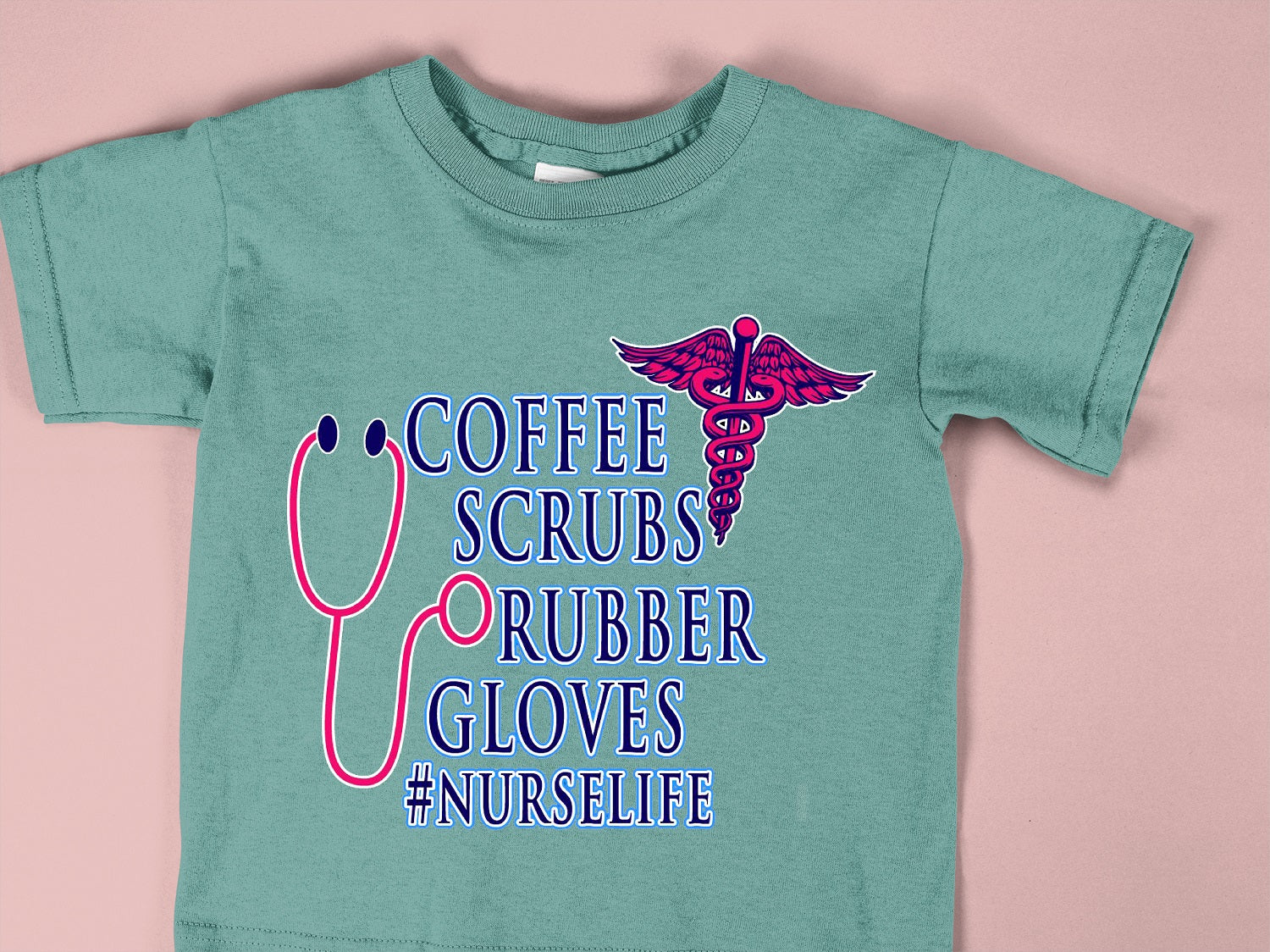 Coffee Scrubs Rubber Gloves #Nurselife - NRS - 005 / Coffee