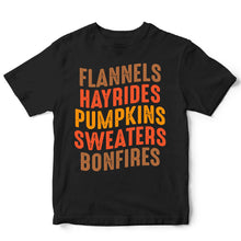 Load image into Gallery viewer, FLANNELS HAYRIDES PUMPKINS SWEATER BONFIRE FALL - STN - 088
