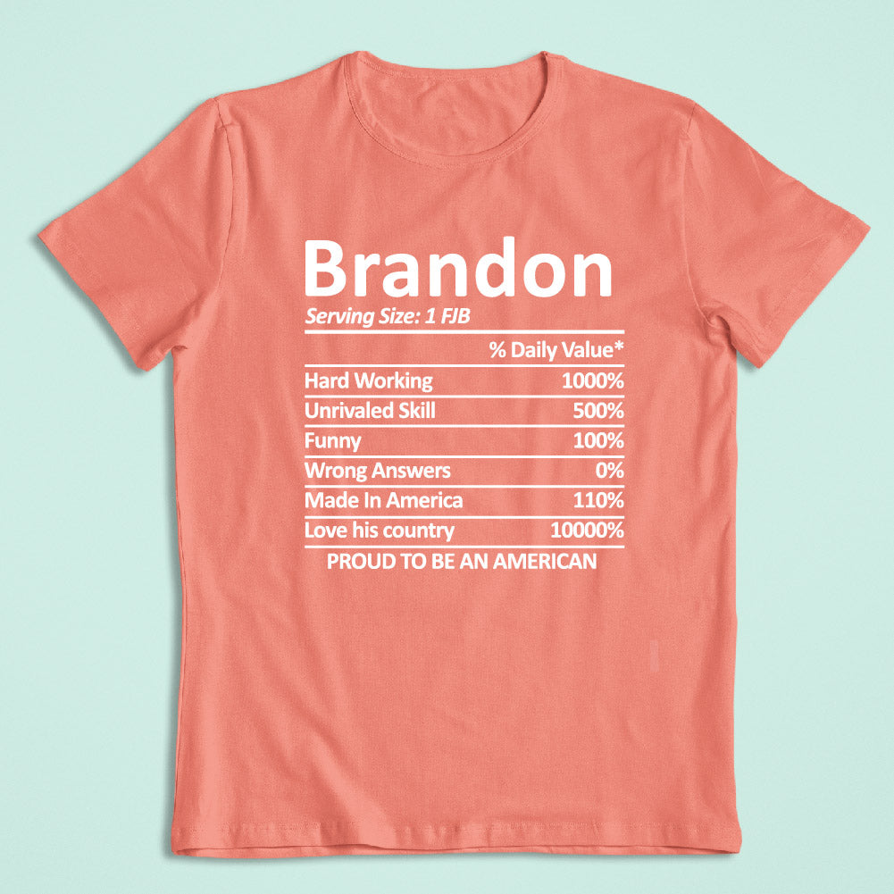 Brandon Nutritional Facts - TRP - 052