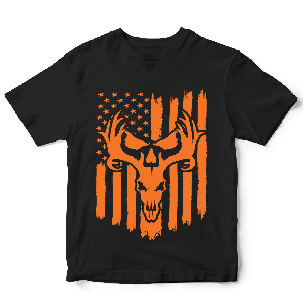 Deer Skull USA Flag - SPF -  053