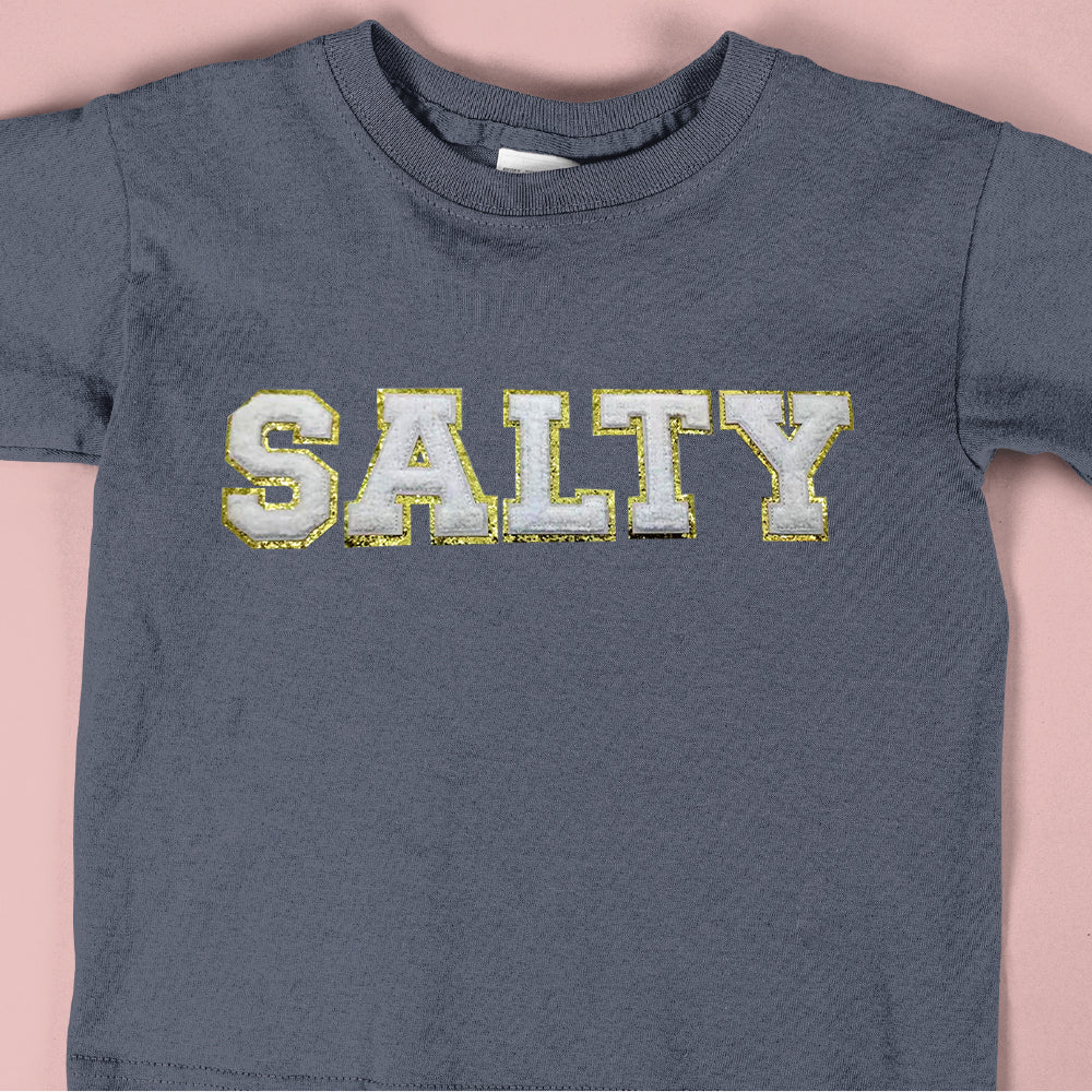 Salty - ﻿Chenille Letters with glitter - PAT - 010