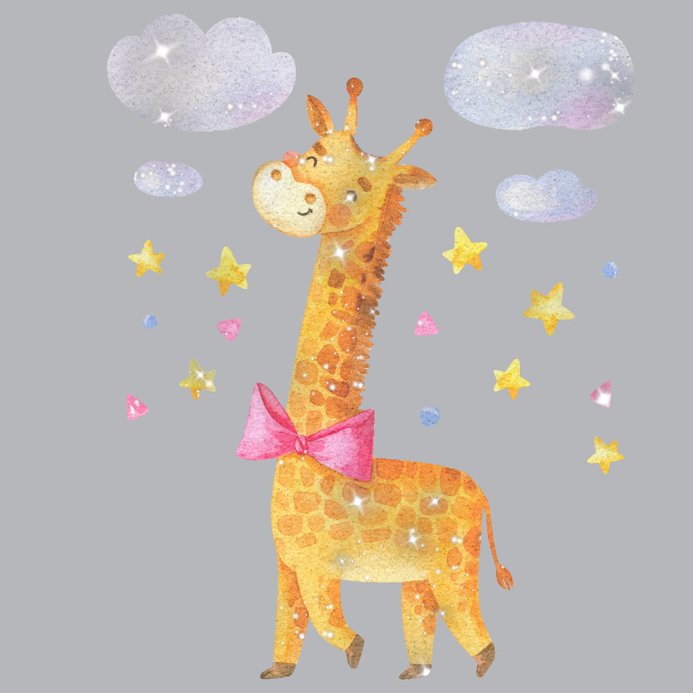 Cute Happy Giraffe | Glitter - GLI - 030
