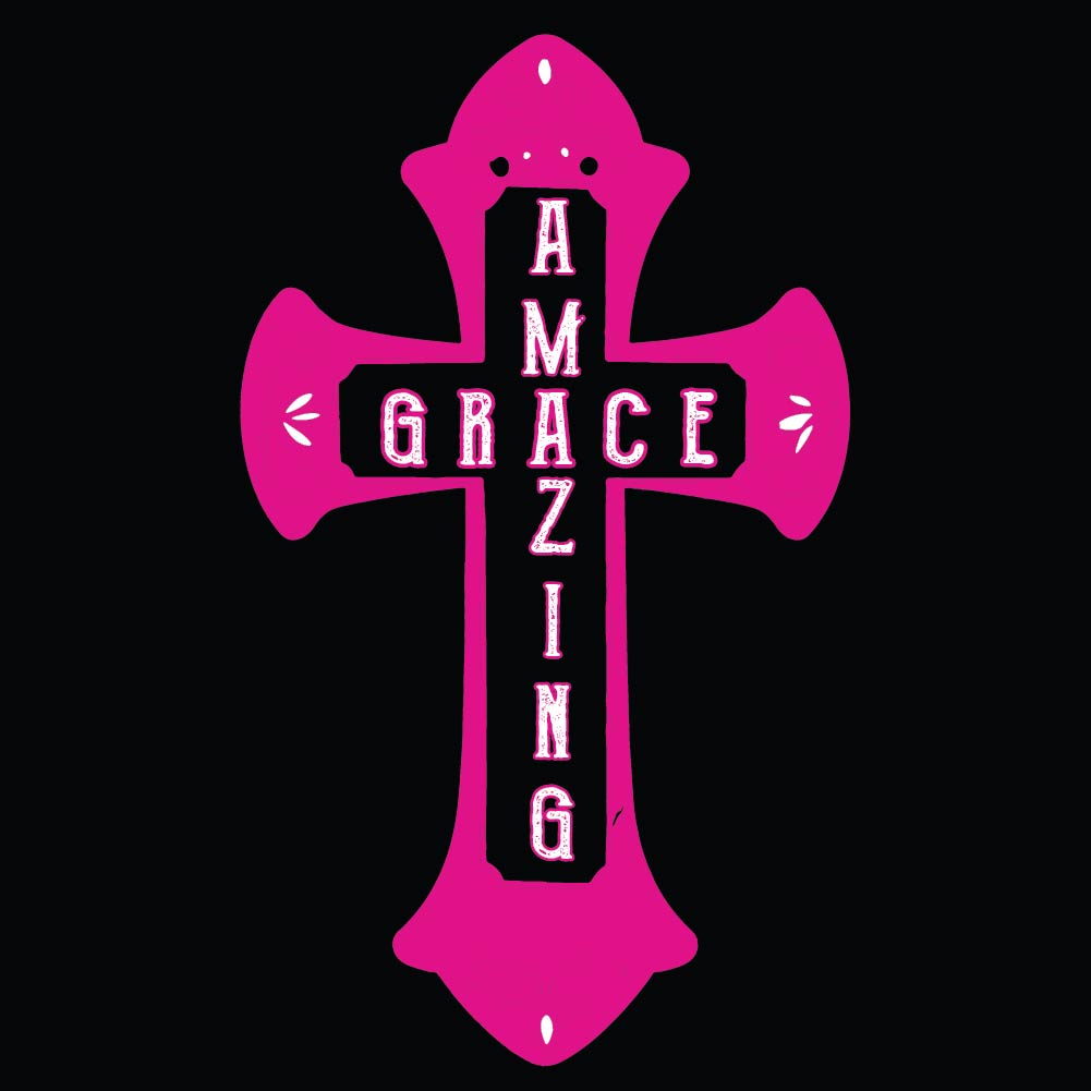 Amazing Grace Cross Pink- CHR - 028 (COLD PEEL)
