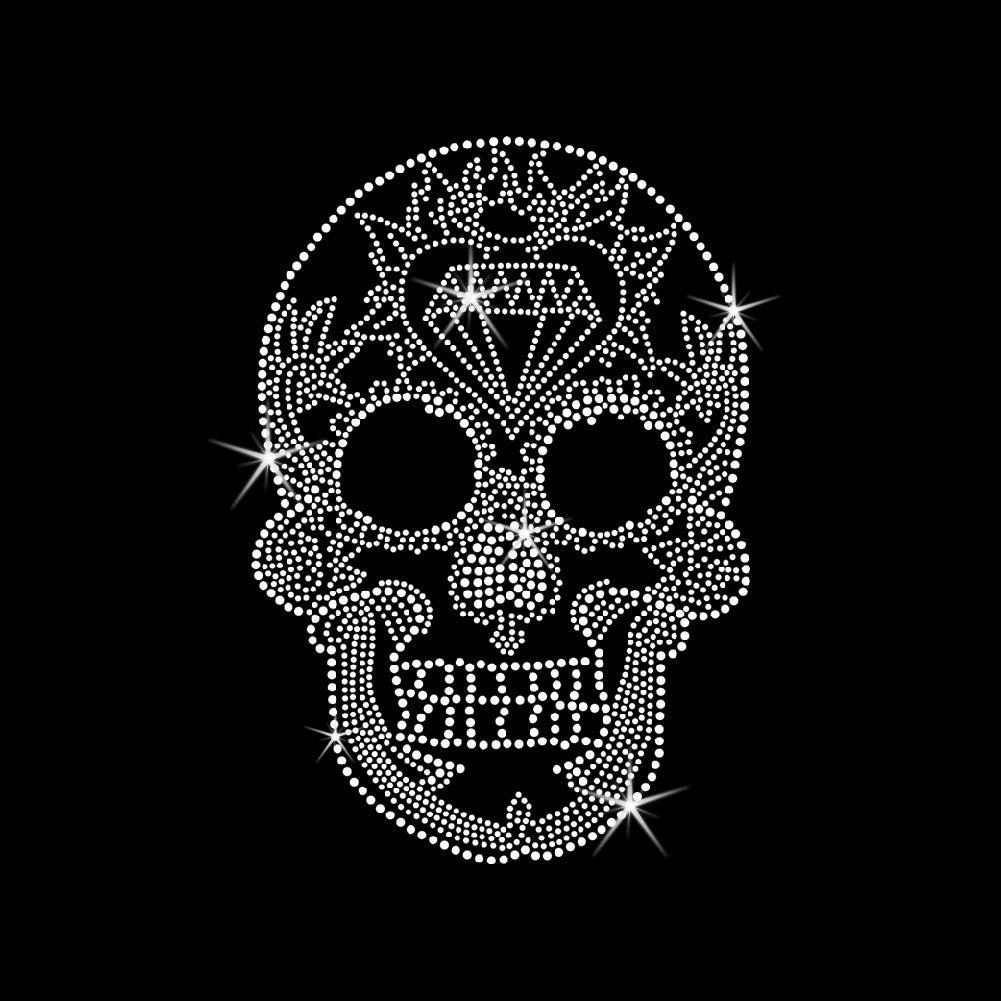 Skull In Diamond | Rhinestones - RHN - 041